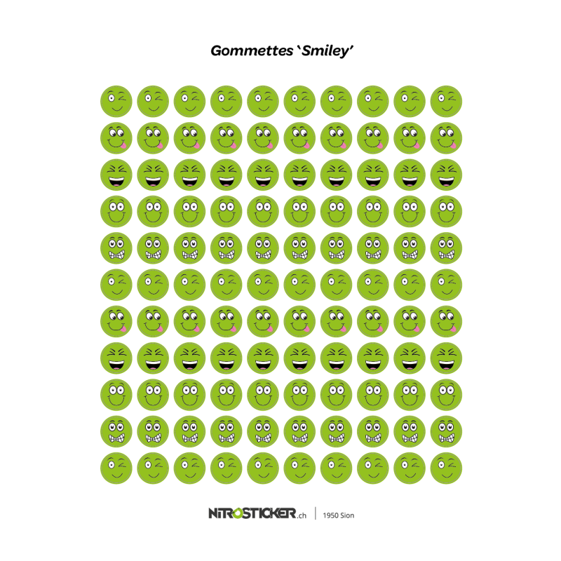 Gommettes Smiley