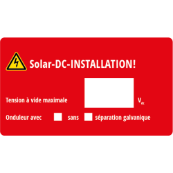 Solar DC installation